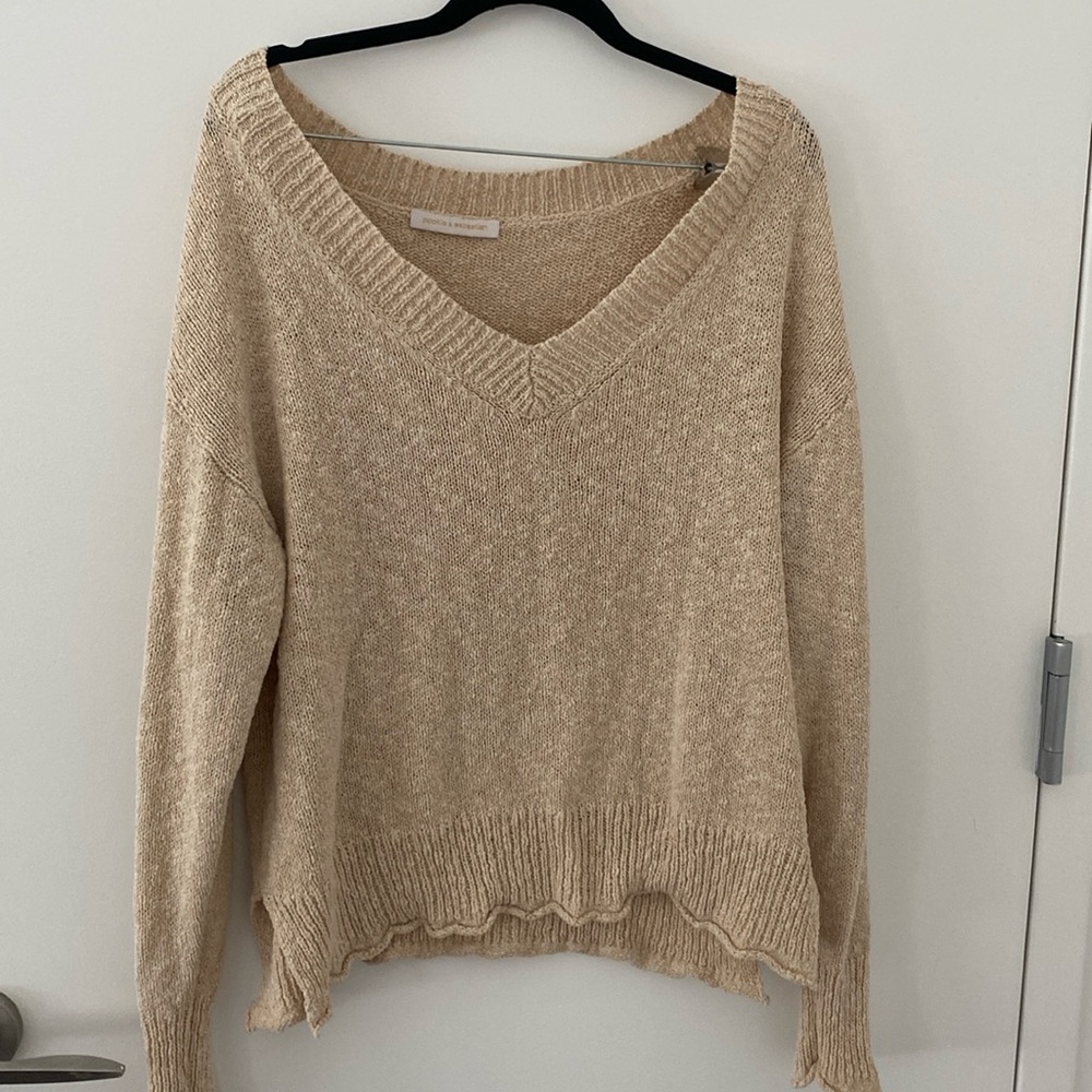 Tan Woven Sweater